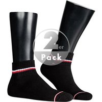 Tommy Hilfiger Herren Socken schwarz Baumwolle unifarben von Tommy Hilfiger