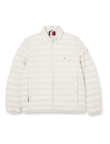 Tommy Hilfiger Herren Steppjacke Stand Collar Jacket Übergangsjacke, Beige (Misty Coast), L von Tommy Hilfiger