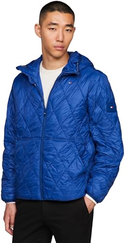 Tommy Hilfiger Herren Steppjacke Übergangsjacke, Blau (Anchor Blue), XXL von Tommy Hilfiger