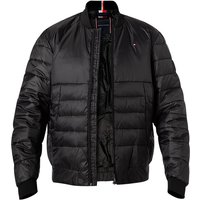Tommy Hilfiger Herren Steppjacke Schwarz Mikrofaser unifarben von Tommy Hilfiger