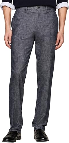Tommy Hilfiger Herren Stoffhose Anzughose, Blau (Desert Sky), 29W/34L von Tommy Hilfiger