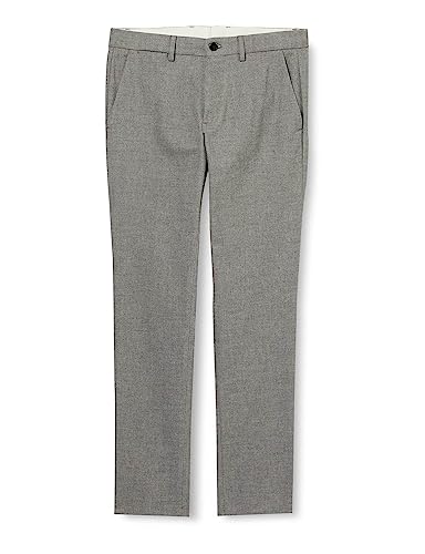Tommy Hilfiger Herren Stoffhose Bleecker Fake Solid Wool Look mit Stretch, Grau (Iron Grey), W30/L34 von Tommy Hilfiger