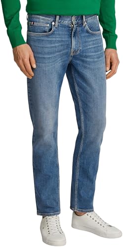 Tommy Hilfiger Herren Straight Denton Jeans Washes Gerade, Denim (Light Blue), 40W / 32L von Tommy Hilfiger