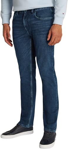 Tommy Hilfiger Herren Straight Denton Jeans Washes Gerade, Denim (Tinted Blue), 32W / 34L von Tommy Hilfiger
