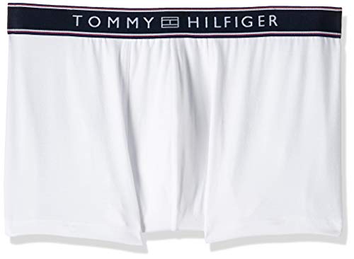 Tommy Hilfiger Herren Stripe ctn lr Trunk Boxershorts, Weiß (White 100), X-Large von Tommy Hilfiger