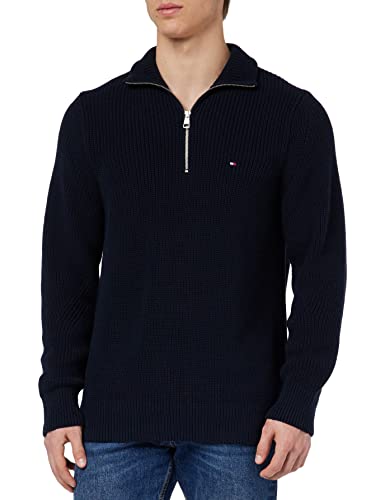 Tommy Hilfiger Herren Pullover Strickpullover, Blau (Desert Sky), 3XL von Tommy Hilfiger