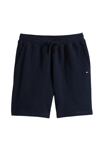 Tommy Hilfiger Herren Sweatshorts Essential Terry aus Baumwolle, Blau (Desert Sky), XS von Tommy Hilfiger