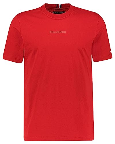 Tommy Hilfiger Herren T-Shirt MONOTYPE SMALL Chest Placement rot (74) XXXL von Tommy Hilfiger