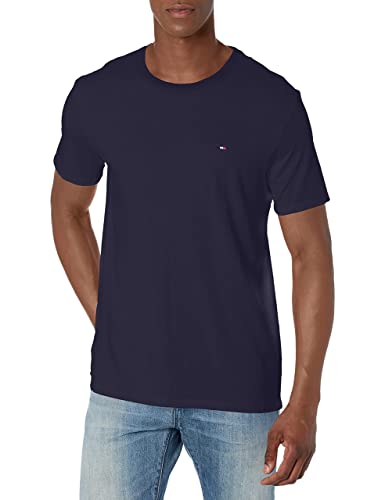 Tommy Hilfiger Herren-T-Shirt mit Rundhalsausschnitt, Kapitän des Himmels (Sky Captain), XL von Tommy Hilfiger