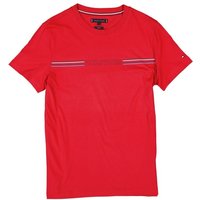 Tommy Hilfiger Herren T-Shirt rot Baumwolle von Tommy Hilfiger