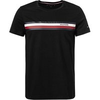 Tommy Hilfiger Herren T-Shirt schwarz Baumwolle von Tommy Hilfiger