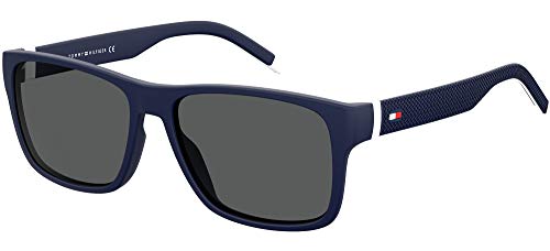 Tommy Hilfiger Unisex Th 1718/s Sunglasses, 0JU/IR Blue White, 56 von Tommy Hilfiger