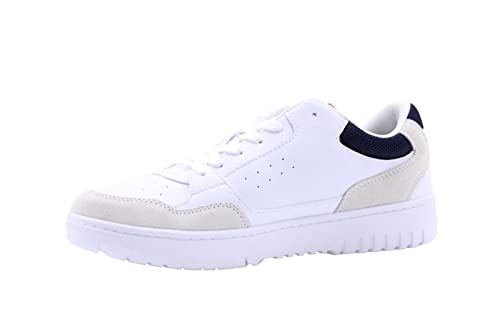 Tommy Hilfiger Herren Cupsole Sneaker TH Basket Core Rwb Schuhe , Weiß (White), 44 EU von Tommy Hilfiger