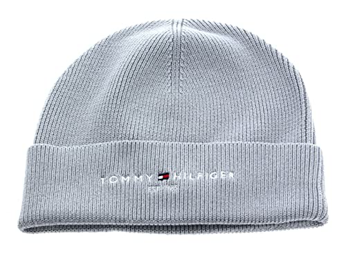 Tommy Hilfiger Herren TH Established Beanie Hut, Eisengrau, Einheitsgröße von Tommy Hilfiger