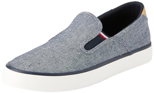 Tommy Hilfiger Herren Sneaker aus Leinen, Blau (Desert Sky), 40 Tommy Hilfiger Herren Sneaker aus Leinen, Blau (Desert Sky), 40 von Tommy Hilfiger