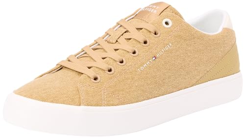 Tommy Hilfiger Herren TH HI Vulc Low Summer CVS FM0FM05056 Vulkanisierte Sneaker, Khaki (Classic Khaki), 42 EU von Tommy Hilfiger