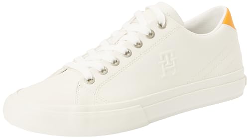 Tommy Hilfiger Herren Sneaker Schuhe, Weiß (Ecru), 40 von Tommy Hilfiger