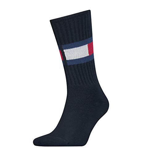 Tommy Hilfiger Herren Crew Sock, Dark Navy, 35/38 von Tommy Hilfiger