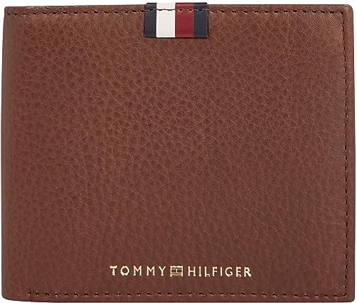 Tommy Hilfiger TH PREM LEA CC FLAP AND COIN, Herren Geldbörsen, Dark Chestnut, von Tommy Hilfiger