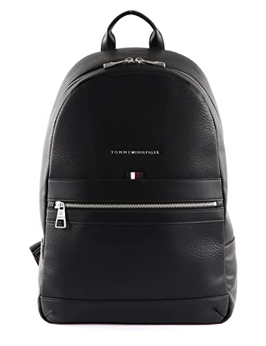 Tommy Hilfiger Herren TH Transit PU Backpack AM0AM10306 Rucksäcke, Schwarz (Black) von Tommy Hilfiger