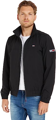 Tommy Jeans Tjm Essential Casual Bomber Gewebte Jacken, Herren, Schwarz (Black), Xs von Tommy Jeans
