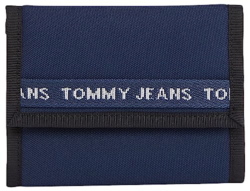 Tommy Jeans Herren Portemonnaie Essential Nylon Trifold mit Münzfach, Blau (Twilight Navy), Onesize von Tommy Jeans