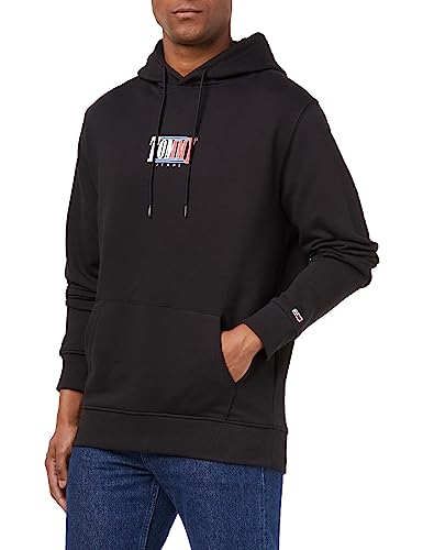 Tommy Jeans Herren TJM REG Essential Graphic DM0DM15006 Hoodies, Schwarz, M von Tommy Jeans