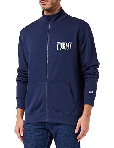 Tommy Jeans Herren TJM Reg Essential Graphic Track DM0DM15008 Durchgehender Reißverschluss, Blau, L von Tommy Jeans