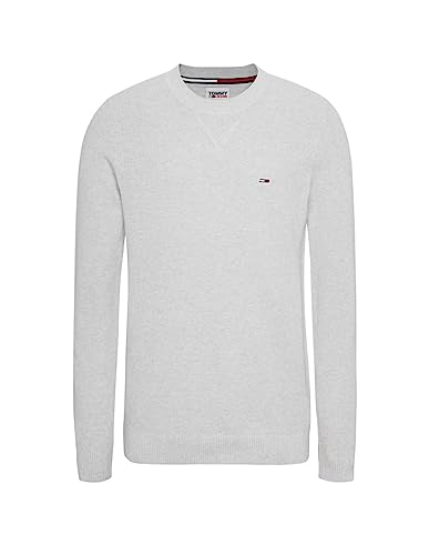 Tommy Hilfiger Herren TJM Reg Essential Waffle Sweater Pullover & Strickjacken, Silver Grey Heather, L von Tommy Hilfiger