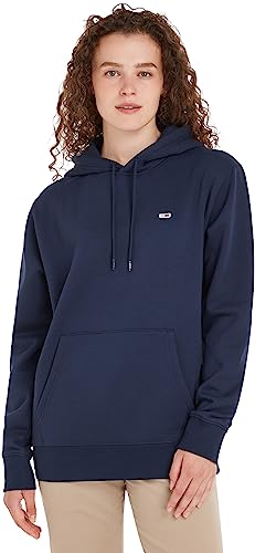 Tommy Jeans Herren Hoodie TJM Regular mit Kapuze, Blau (Twilight Navy), S von Tommy Hilfiger