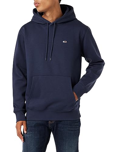 Tommy Jeans Herren Hoodie TJM Regular mit Kapuze, Blau (Twilight Navy), XXL von Tommy Jeans