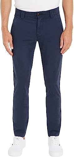 Tommy Jeans Herren Chinos TJM Scanton Chino Pant Slim Fit, Blau (Twilight Navy), 28W / 30L von Tommy Jeans