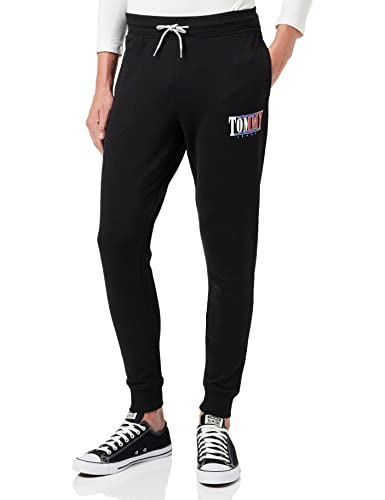 Tommy Jeans Herren TJM Slim Essential Graphic Pant DM0DM15031 Strickhosen, Schwarz, XXL von Tommy Jeans