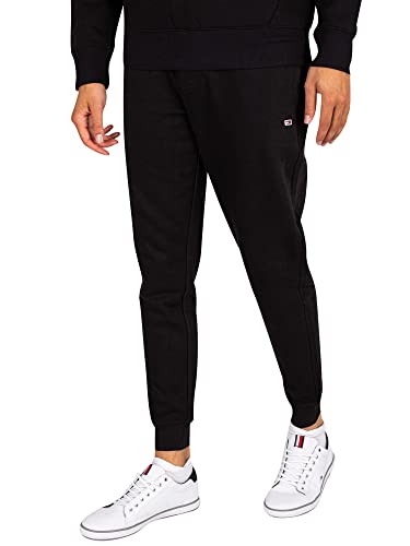 Tommy Jeans Herren Tjm Slim Fleece Sweatpant Dm0dm15380 Jogginghosen, Schwarz, M EU von Tommy Jeans