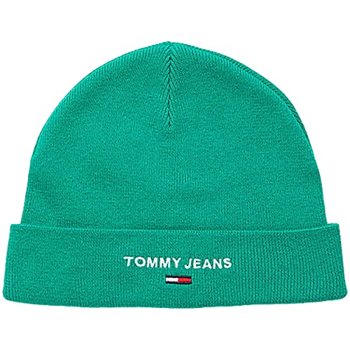 Tommy Jeans Herren TJM Sport Beanie AM0AM10395 Gestrickte Mütze, Grün, OS von Tommy Jeans