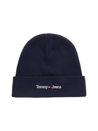 Tommy Jeans Herren TJM Sport Beanie AM0AM11340 Gestrickte Mütze, Blau, OS von Tommy Jeans