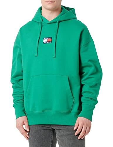 Tommy Jeans Herren TJM Tommy Badge DM0DM10904 Hoodies, Grün, L von Tommy Jeans