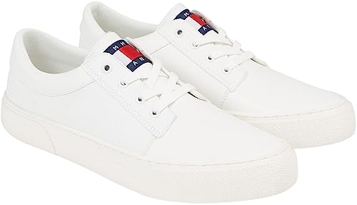 Tommy Jeans Herren TJM Vulc. Skate Derby ESS EM0EM01282 Vulkanisierte Sneaker, Weiß, 40 EU von Tommy Jeans