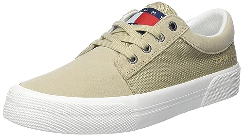 Tommy Jeans Herren Vulcanized Sneaker Skate Derby Schuhe, Beige (Sandalwood), 40 von Tommy Jeans