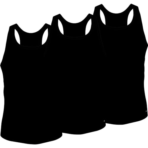 Tommy Hilfiger Herren Tank Tops aus Baumwolle, Schwarz (Black/Black/Black), S von Tommy Hilfiger