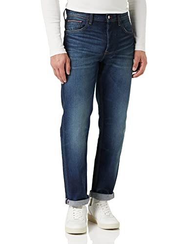 Tommy Hilfiger Herren Tapered Moore STR MW0MW29088 Jeanshosen, Denim (Benny Indigo), 30W / 30L von Tommy Hilfiger