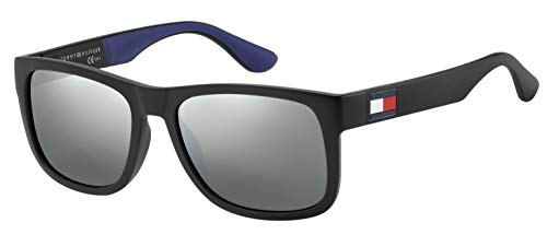 Tommy Hilfiger Herren Th 1556/S Sonnenbrille, Mehrfarbig (Blk Blue), 52 von Tommy Hilfiger