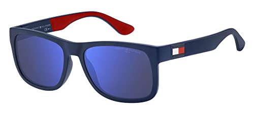Tommy Hilfiger Unisex Th 1556/s Sunglasses, FLL/ZS Matte Blue, One Size von Tommy Hilfiger