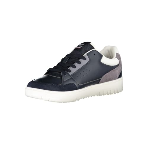 Tommy Hilfiger Herren Cupsole Sneaker Basket Core Schuhe, Blau (Desert Sky), 40 von Tommy Hilfiger