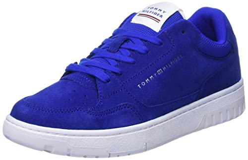 Tommy Hilfiger Herren Cupsole Sneaker Basket Core Schuhe, Blau (Ultra Blue), 44 von Tommy Hilfiger