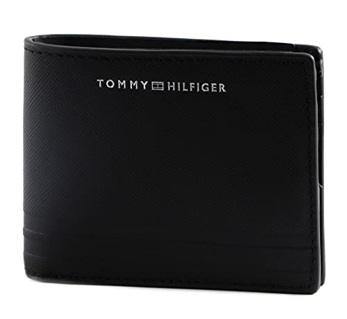 Tommy Hilfiger Herren TH Bus Leather Mini CC Wallet AM0AM10981 Geldbörsen, Schwarz (Black) von Tommy Hilfiger