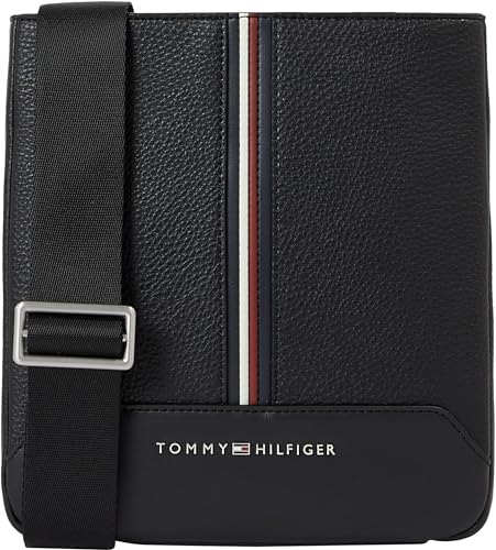Tommy Hilfiger Herren Crossbody Bag Tasche Central Mini Crossover Kunstleder, Schwarz (Black), Onesize von Tommy Hilfiger