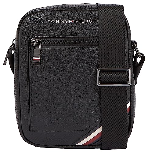 Tommy Hilfiger Herren Umhängetasche Central Reporter Mittelgroß, Schwarz (Black), Onesize von Tommy Hilfiger