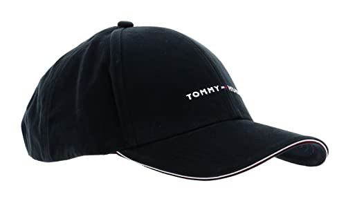 Tommy Hilfiger Herren Cap TH Corporate Basecap, Schwarz (Black), Einheitsgröße von Tommy Hilfiger