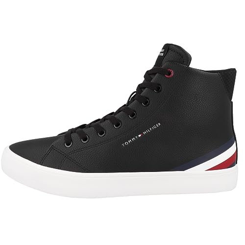 Tommy Hilfiger Herren Vulcanized Sneaker Core Schuhe, Schwarz (Black), 46 von Tommy Hilfiger